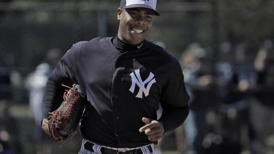 Sesión de Chapman en bullpen, todo un suceso 