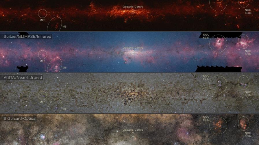 Científicos elaboran el plano galáctico del hemisferio sur más completo