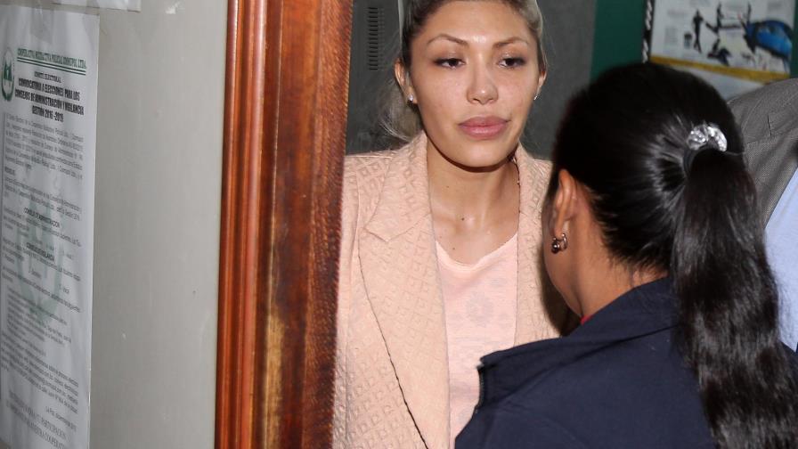 Expareja de Morales pasa la noche detenida a la espera de decisión judicial