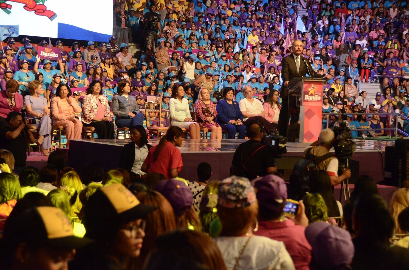 Danilo Medina durante su discurso.