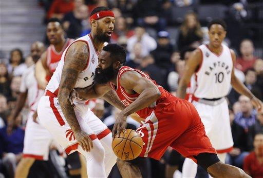 Los Rockets cortan en 12 la racha a Raptors con 40 puntos de Harden 