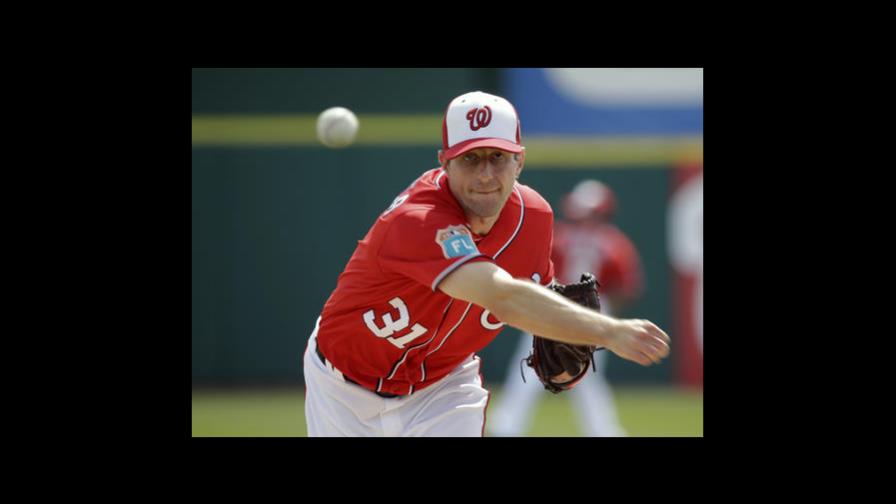 Scherzer batalla en 1ra entrada pero acepta sólo una carrera 