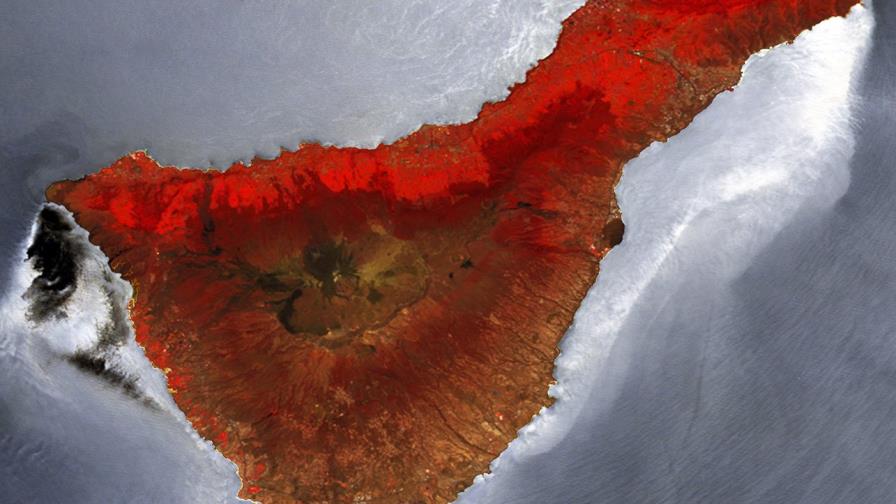 El satélite Proba-V de la ESA difunde una imagen infrarroja de Tenerife