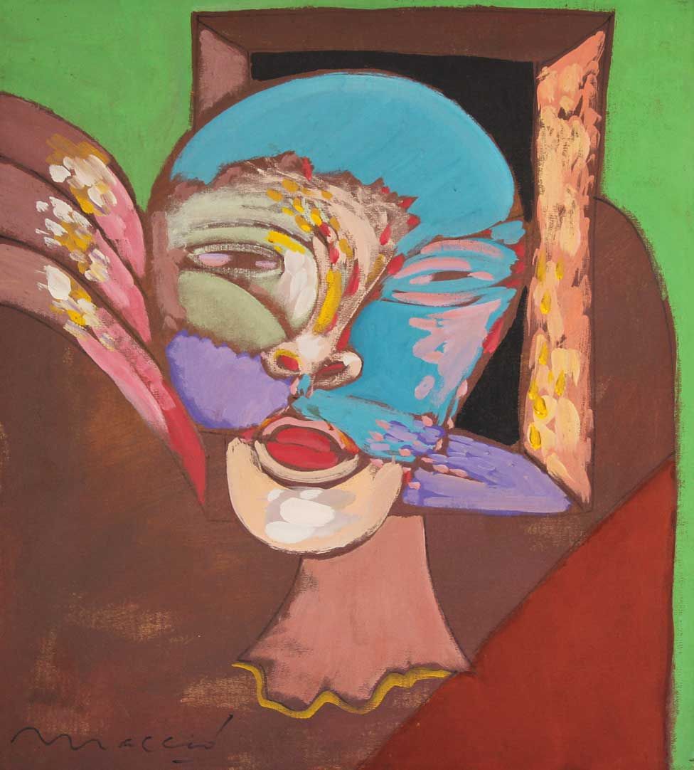 Alguna de las pinturas de Rómulo Macció