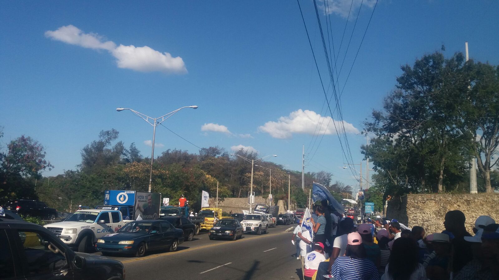 La marcha fue convocada para salir desde la avenida San Vicente de Paúl con 25.