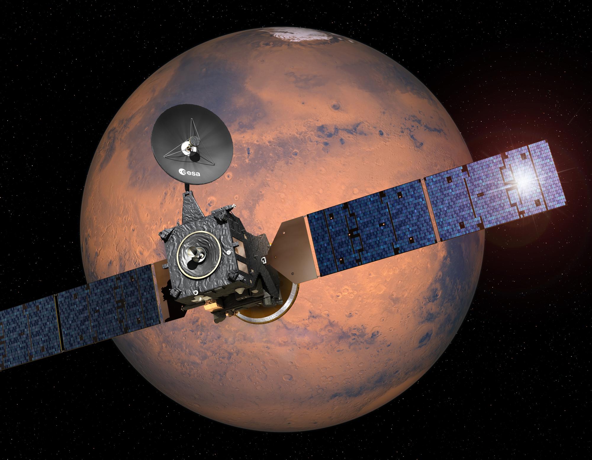 Ilustración del Exomars, imagen de la Agencia Europea Espacial.