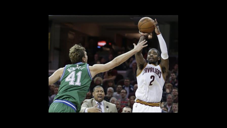 Sin LeBron pero con Irving, Cavs superan a Mavs 