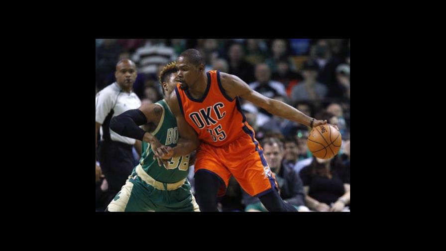Durant aporta 28 y el Thunder arrolla a los Celtics 