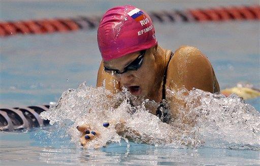 Sancionan a nadadora rusa Efimova pro infracción de dopaje 