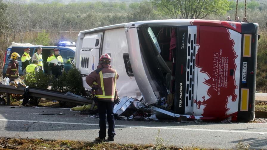 España: 14 muertos en un choque de autobús en Cataluña