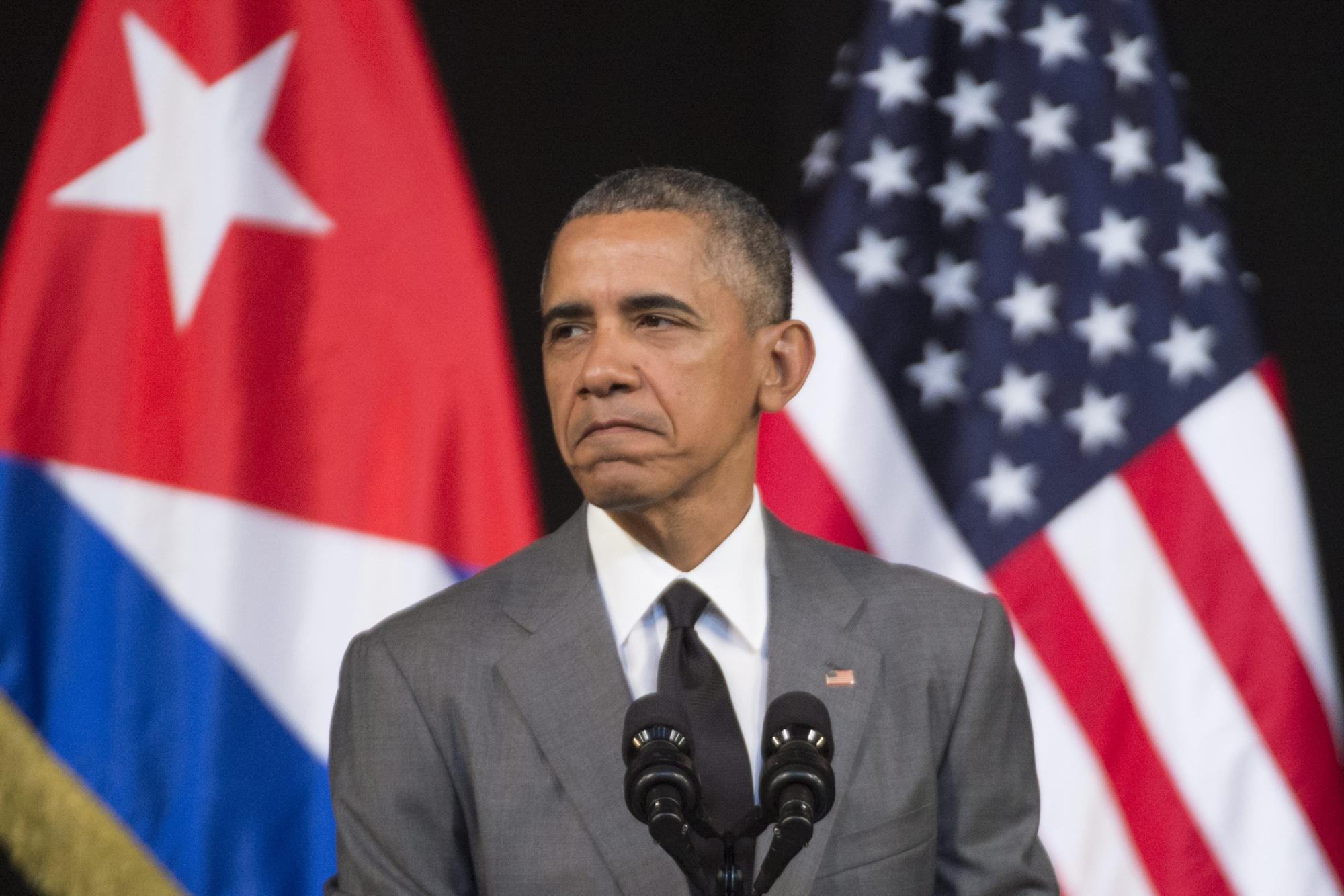 El presidente de EEUU, Barack Obama, pronuncia un discurso en el Gran Teatro Alicia Alonso de La Habana, Cuba, el 22 de marzo del 2016, en el que urgió a la comunidad internacional a permanecer unida. El presidente de EEUU, Barack Obama, pronuncia un discurso en el Gran Teatro Alicia Alonso de La Habana, Cuba, el 22 de marzo del 2016, en el que urgió a la comunidad internacional a permanecer unida.