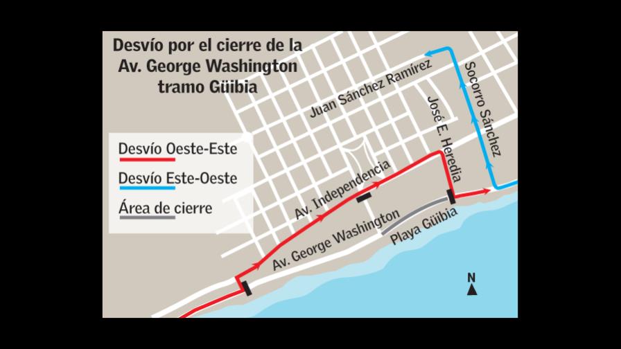 Desvían tránsito por el Malecón desde hoy a las 10 de la mañana