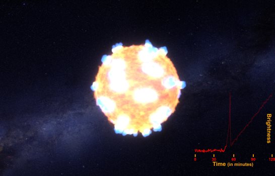 Observan por primera vez una onda de choque de una supernova