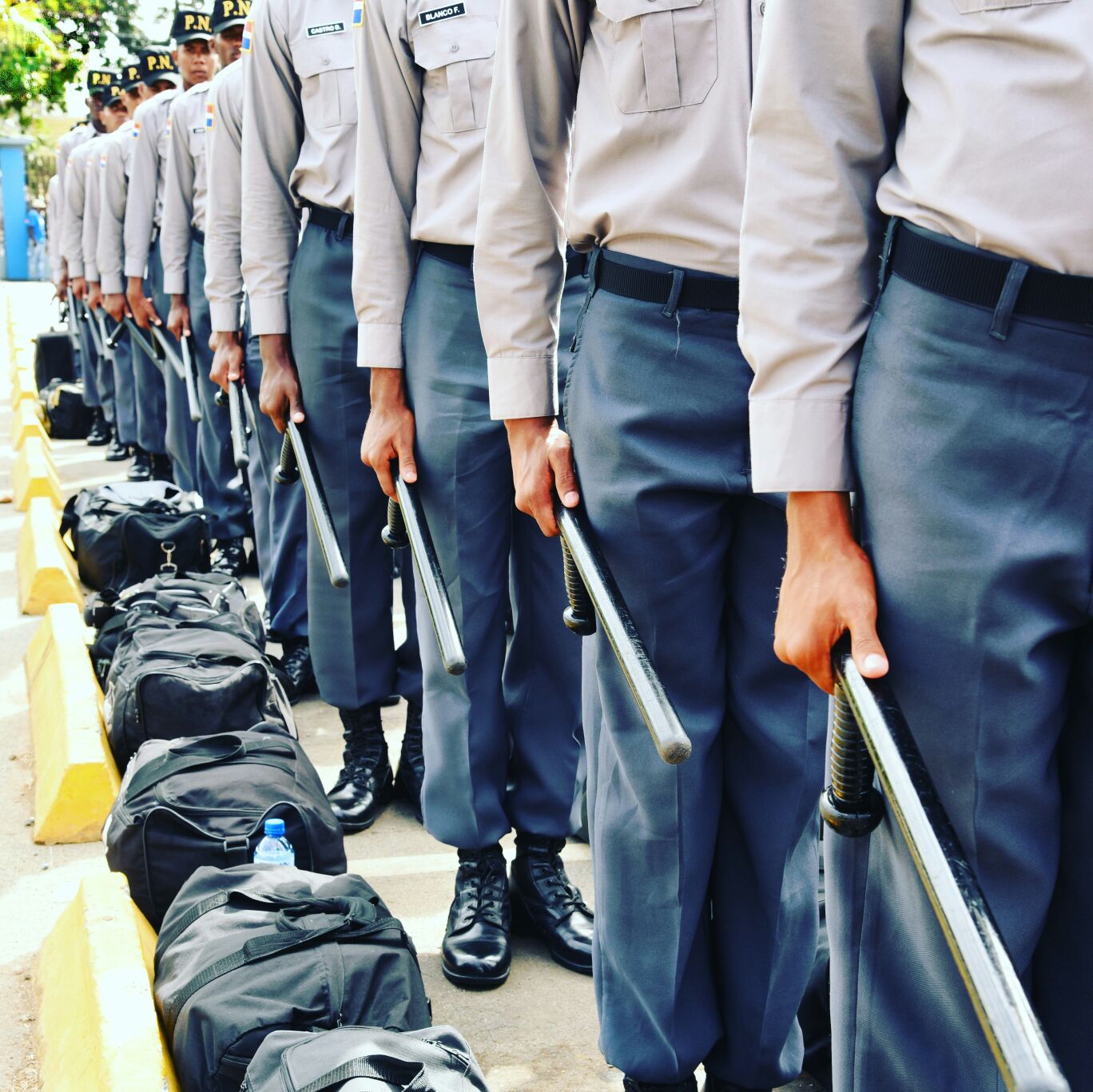 Los agentes convocados por la Policía para que se integren al patrullaje durante la Semana Santa.