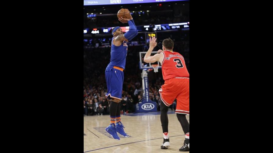 Anthony comanda nueva victoria de Knicks ante Bulls