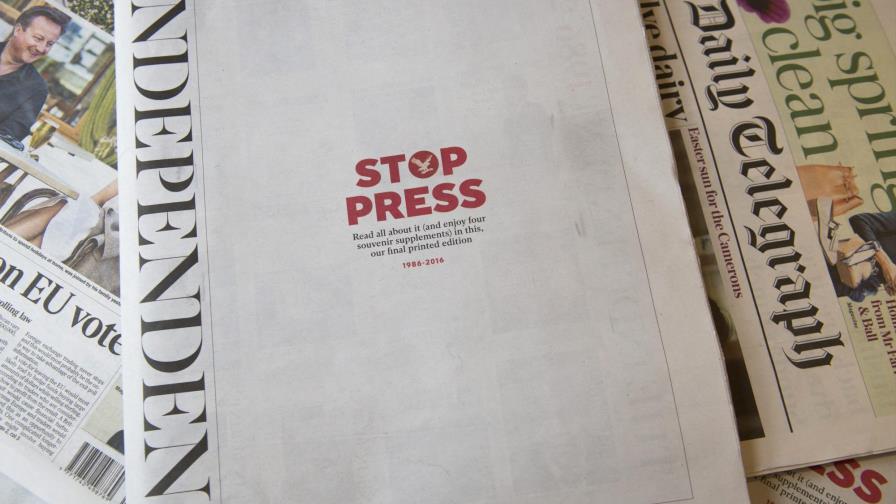 “The Independent” publica su última edición en papel