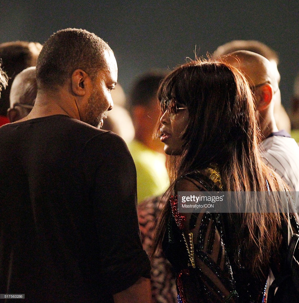 Naomi Campbell en el concierto
