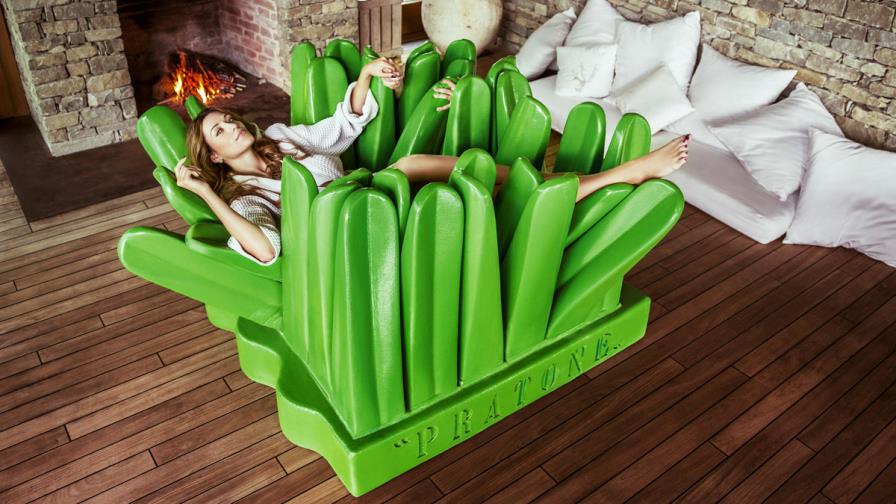 Recostarse en la espuma 