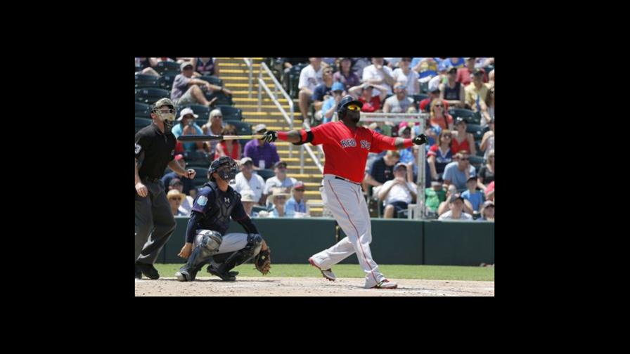 Ortiz se despide de Fort Myers con un jonrón