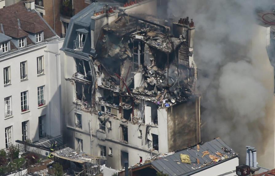 Ocho heridos por una explosión de gas en un edificio de París