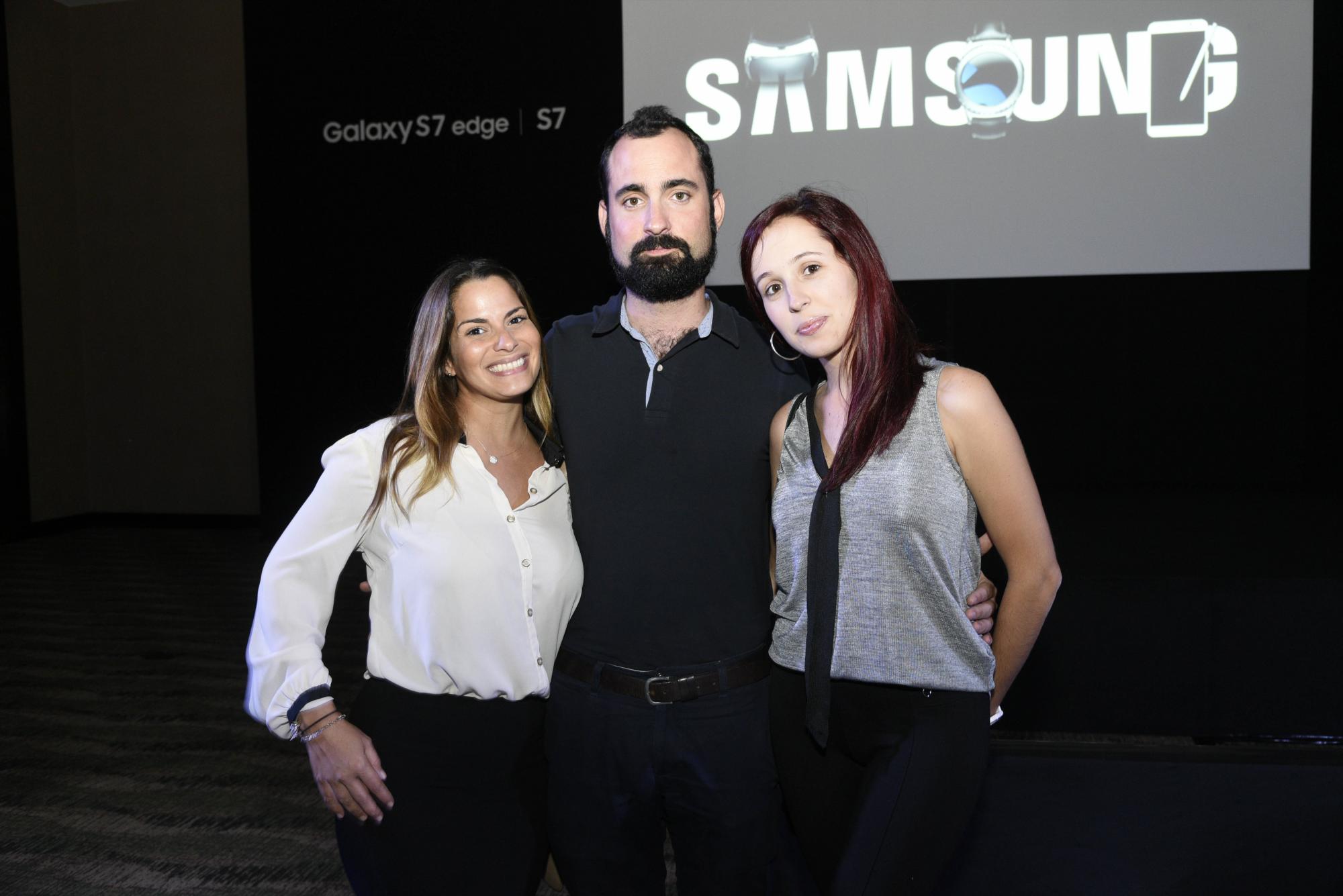 Laura Sanz, Alfonso Marcos y Andrea Cappielle.