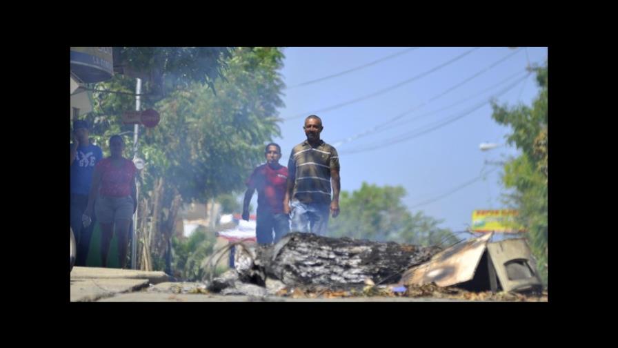 Varios afectados por protesta en Valverde Varios afectados por protesta en Valverde