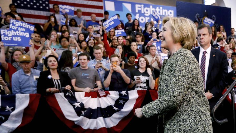 El 55% de estadounidenses tienen mala impresión de Clinton 