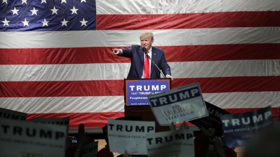 Trump hace primer acto de campaña en Nueva York a dos días de primarias Trump hace primer acto de campaña en Nueva York a dos días de primarias