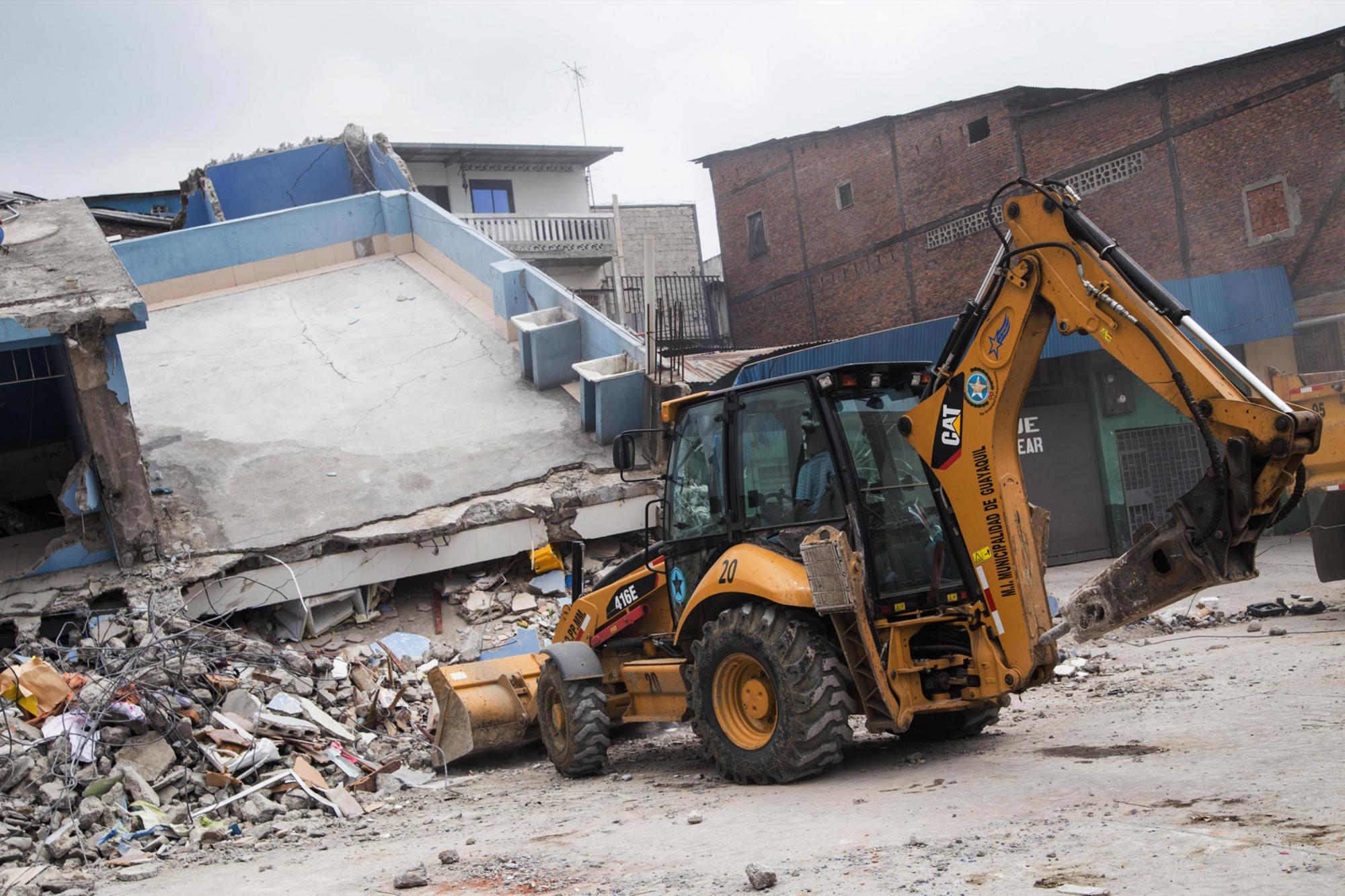Vista de los daños en varias viviendas en Guayaquil.