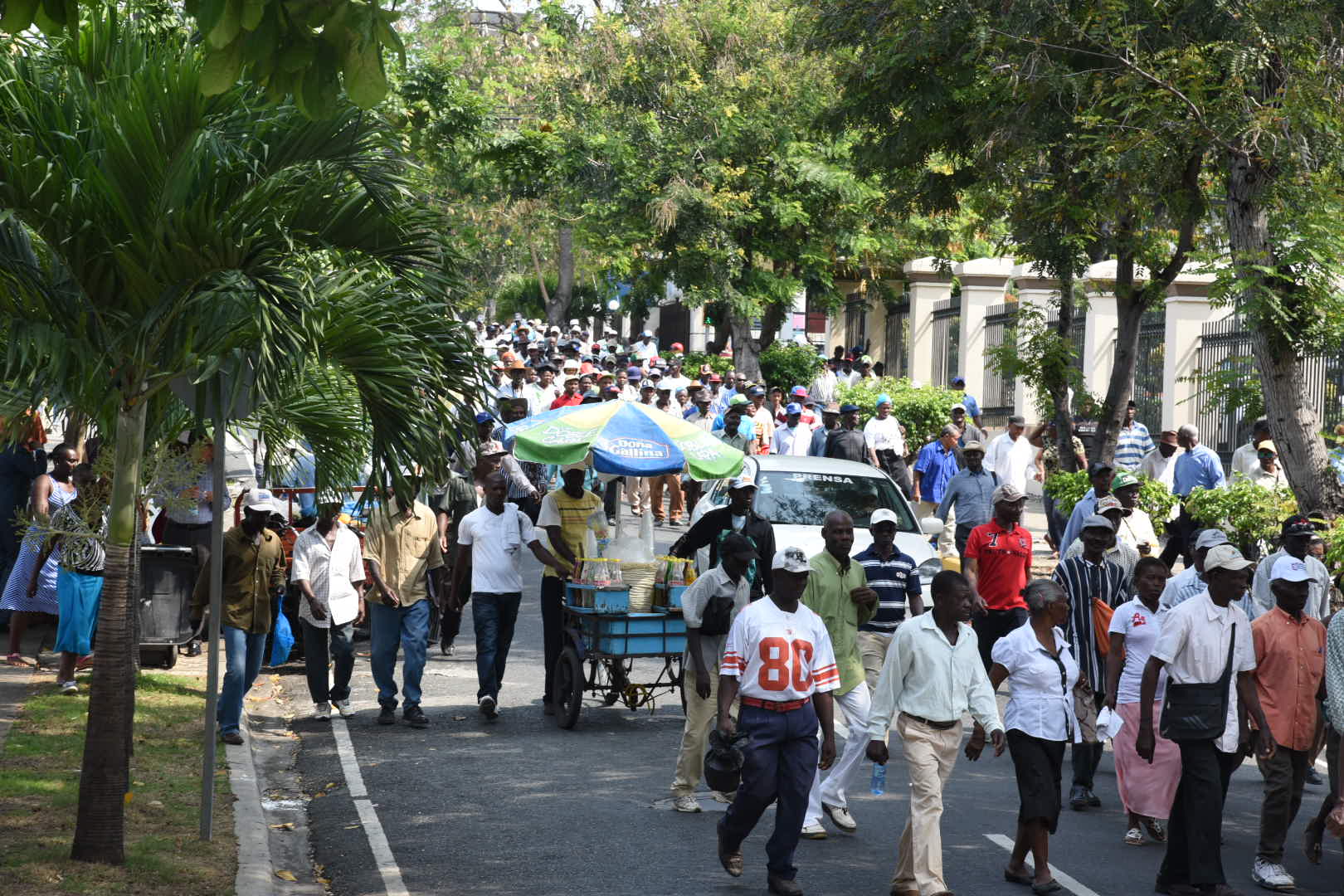 Cañeros caminan por sus pensiones 