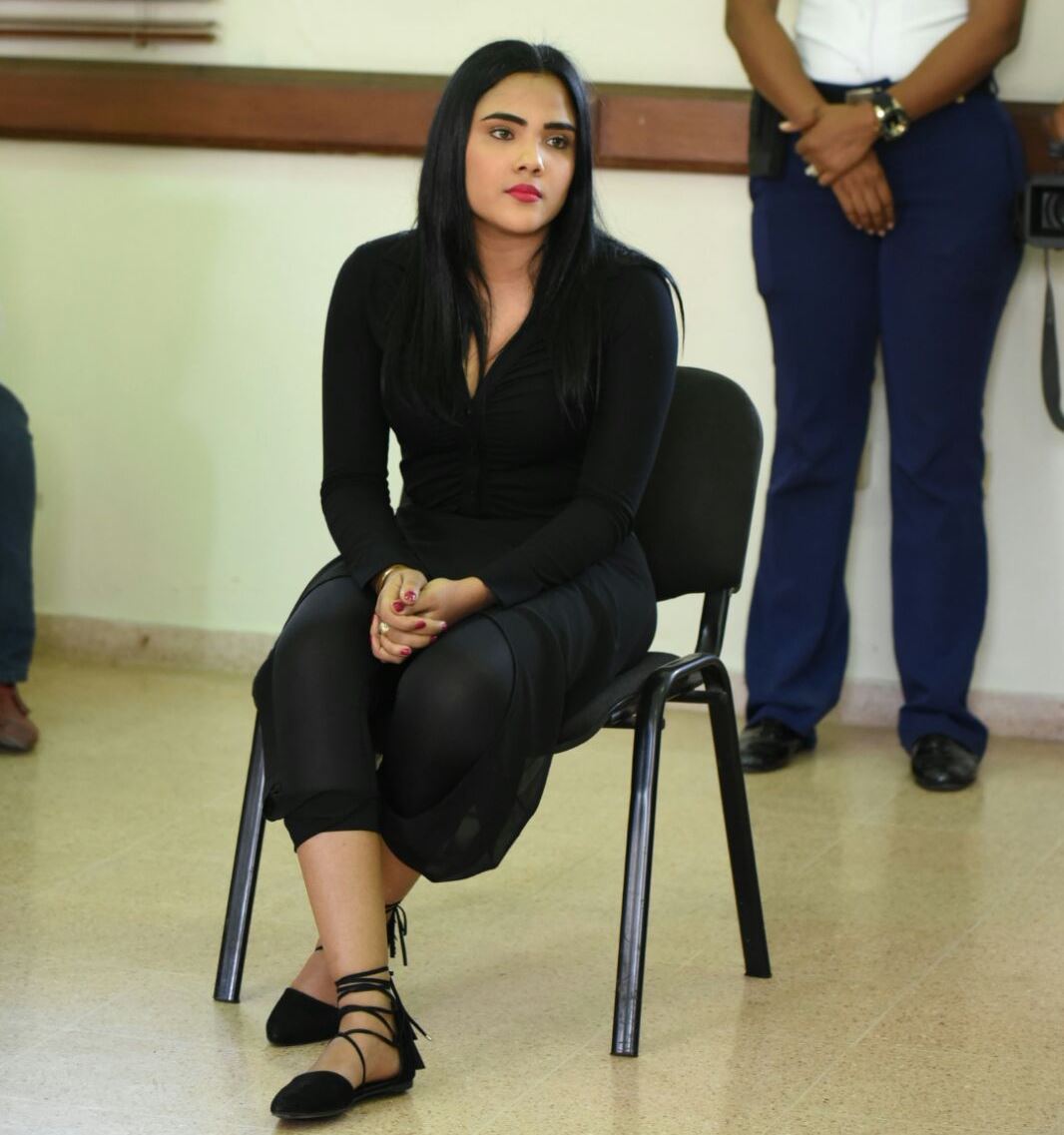 Martha Heredia declara durante audiencia hoy, 20 de abril de 2016.