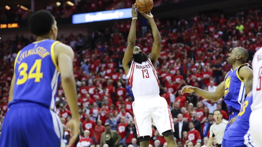  James Harden anotó 35 puntos en triunfo de los Rockets frente a Warriors 