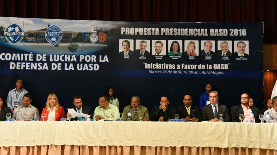 Guillermo Moreno y Luis Abinader exponen sus propuestas en favor de la UASD