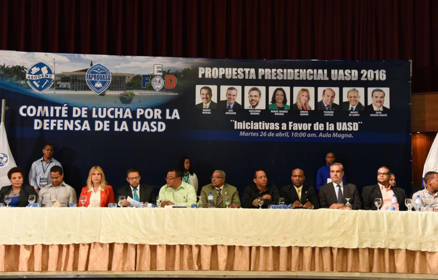 Seis candidatos apoyan asignar 5% del Presupuesto Nacional a la UASD 