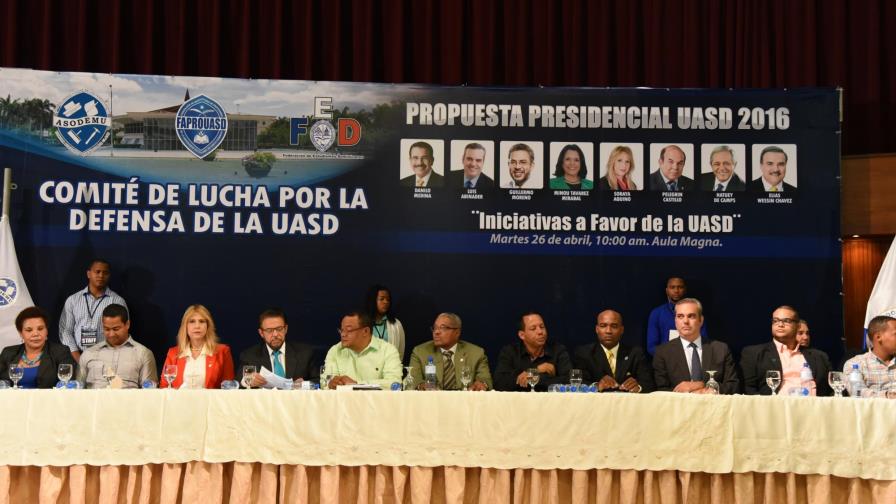 Seis candidatos apoyan asignar 5% del Presupuesto Nacional a la UASD 