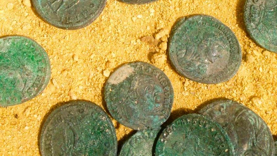 Hallan tesoro romano por accidente durante obras en España