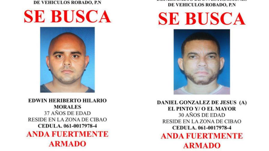 Policía busca a dos por robo de vehículos