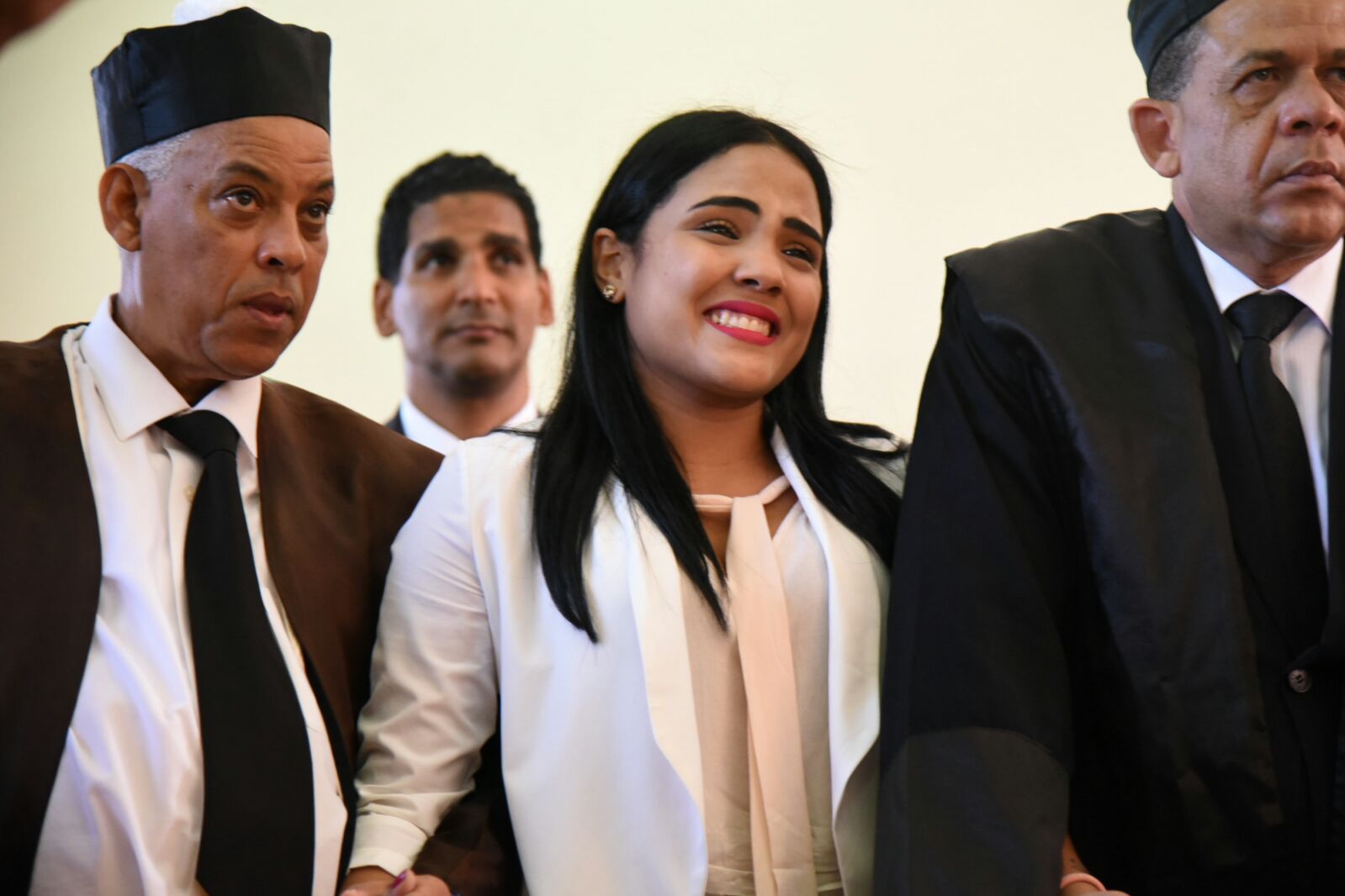 Martha feliz con su “medio libre”