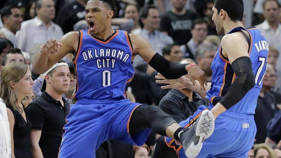 El Thunder, guiado por Westbrook, pone su serie a favor 3-2 con victoria en San Antonio