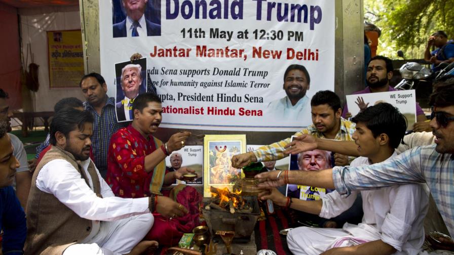 Grupo hindú pide ayuda divina para Trump en las elecciones 