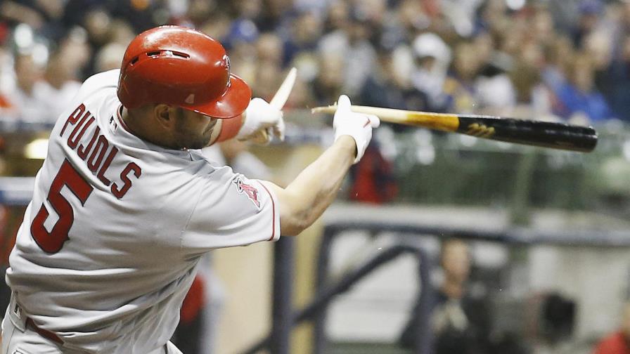 Albert Pujols pega un hit en derrota de los Angelinos
