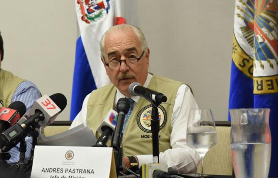 Misión de la OEA recomienda reforma de la Ley Electoral 