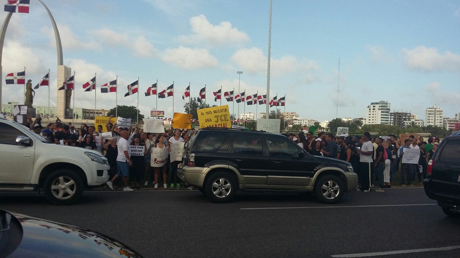 La protesta se realizó de manera pacífica.