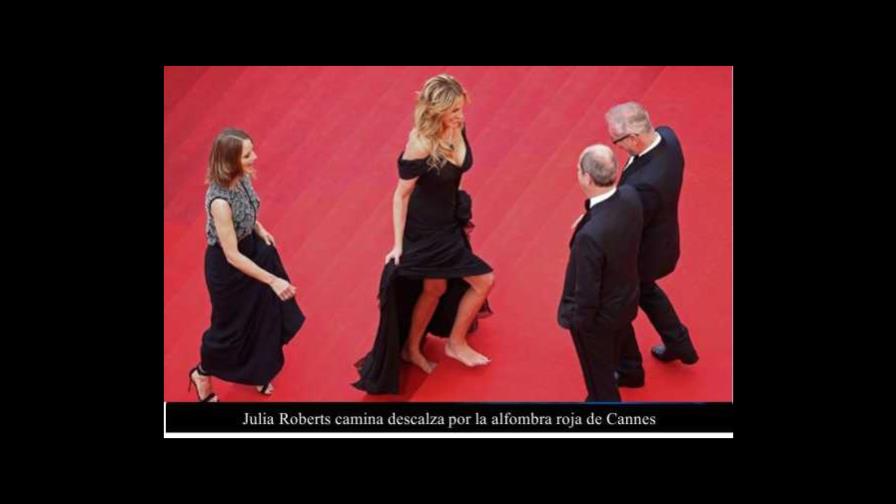 Los pies descalzos de Julia Roberts, la imagen del 69 Festival de Cannes 