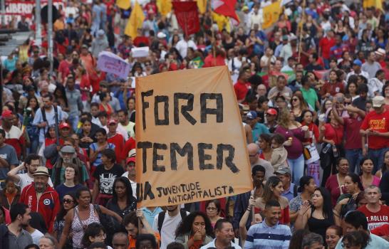 Protestan en Sao Paulo y Río contra presidente interino 