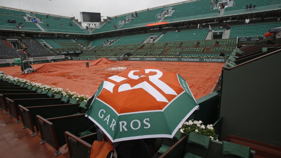 La lluvia obligó a suspender los partidos de hoy en el Roland Garros