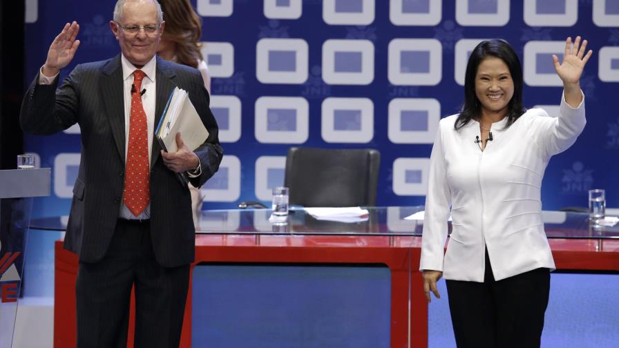 Keiko Fujimori y Kuczynski concluyen intensa campaña para los comicios