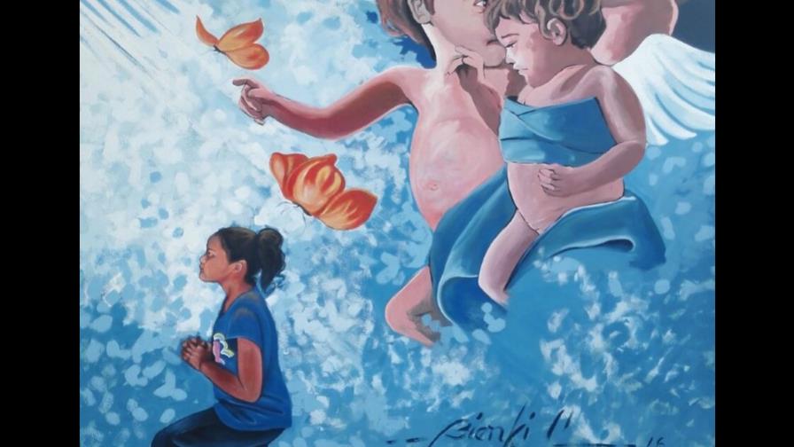 Pintora busca fomentar valores cristianos a través de murales educativos 