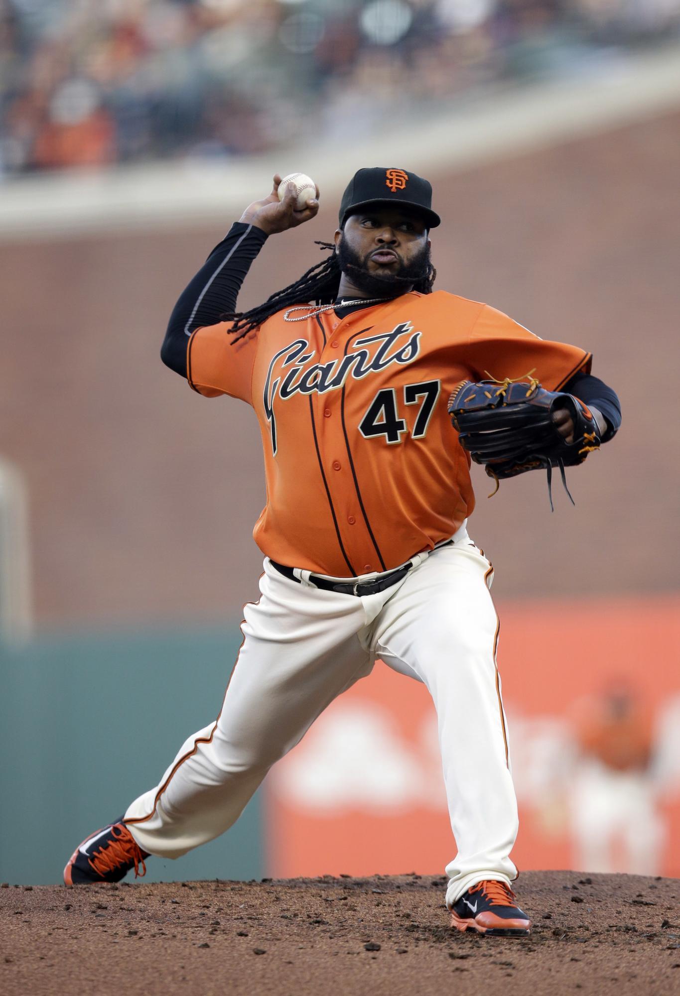 Johnny Cueto tiene nueve juegos ganados con los Gigantes de San Francisco para ser el lanzador más ganador en ese conjunto. 