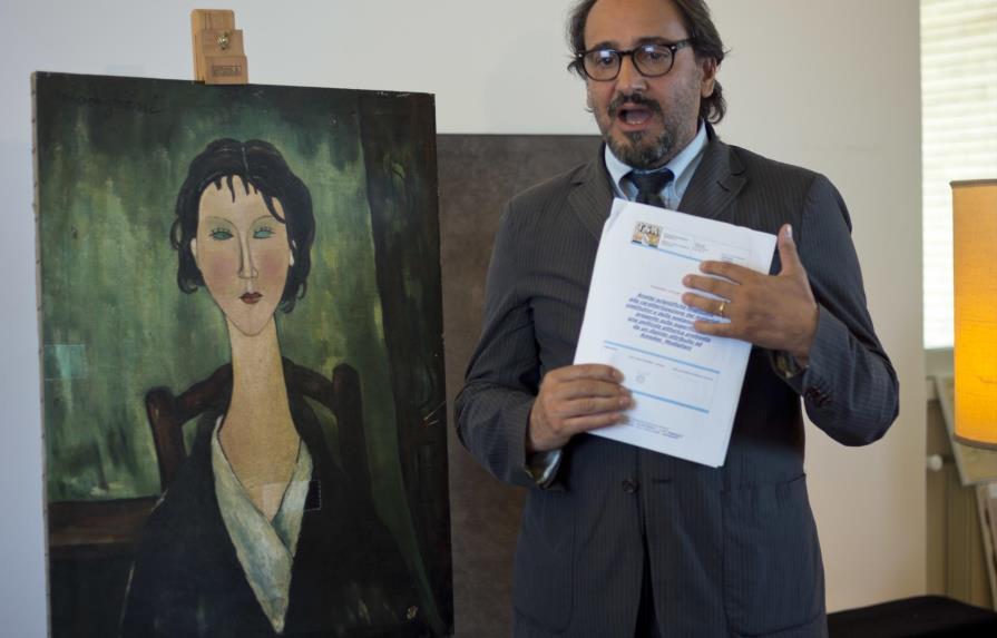 De un basurero a una exposición de arte, una supuesta pintura de Modigliani